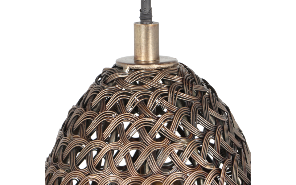 Trio Lighting Trio ZIVA hanglamp | E27 Fitting | oud brons | Ø 23 cm | IP20 | excl. 1x E27 | max. 10W