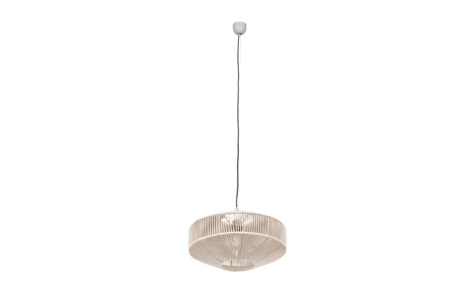 Trio Lighting Trio SVEA hanglamp | E27 Fitting | crèmewit met beige | Ø 46 cm | IP20 | excl. 1x E27 | max. 10W