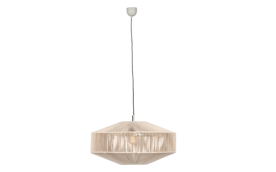 Trio Lighting Trio SVEA hanglamp | E27 Fitting | crèmewit met beige | Ø 61 cm | IP20 | excl. 1x E27 | max. 10W
