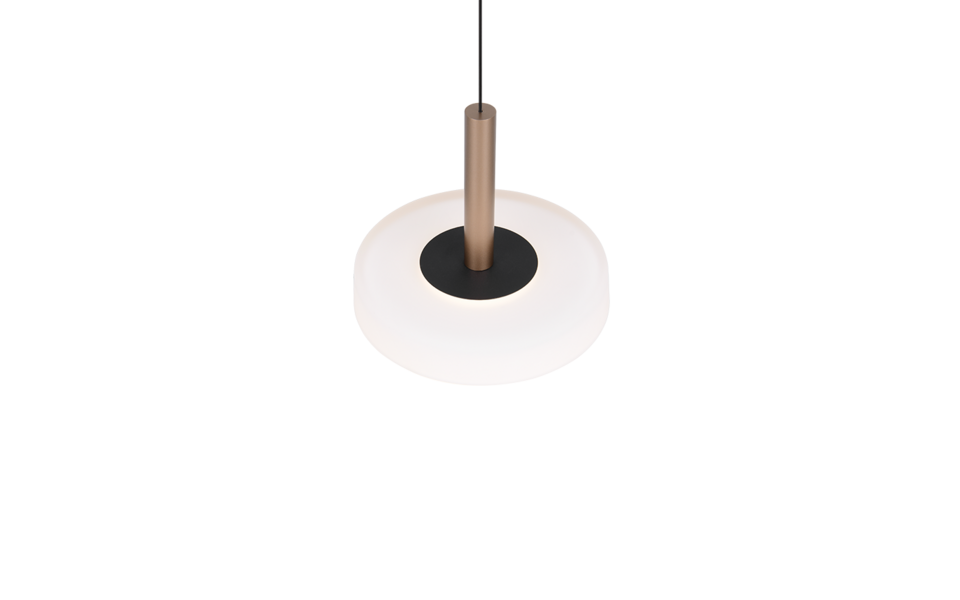 Trio Lighting Trio CELESTE hanglamp | LED | koffie met wit | Ø 22 cm | IP20 | 1x 10W | 1100 lm | 3000K | dimbaar Trio Lighting Trio CELESTE hanglamp | LED | koffie met wit | Ø 22 cm | IP20 | 1x 10W | 1100 lm | 3000K | dimbaar