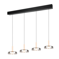 Trio CELESTE LED pendant light | black | IP20