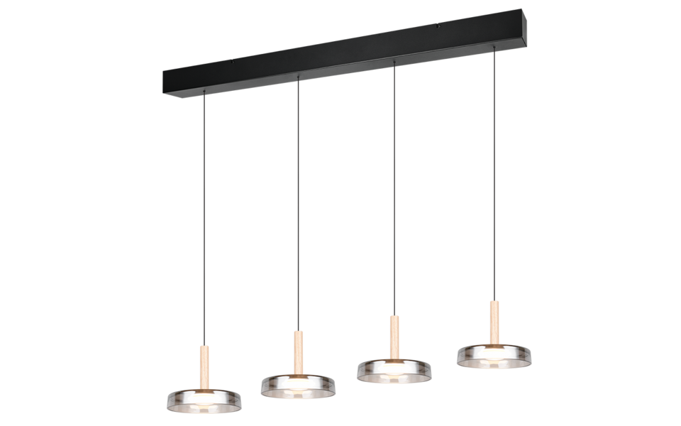 Trio Lighting Trio CELESTE LED pendant light | 1x 30W 3500 lm 3000K | black | IP20 | 150 cm