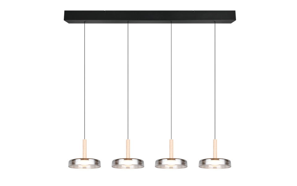 Trio Lighting Trio CELESTE LED pendant light | 1x 30W 3500 lm 3000K | black | IP20 | 150 cm
