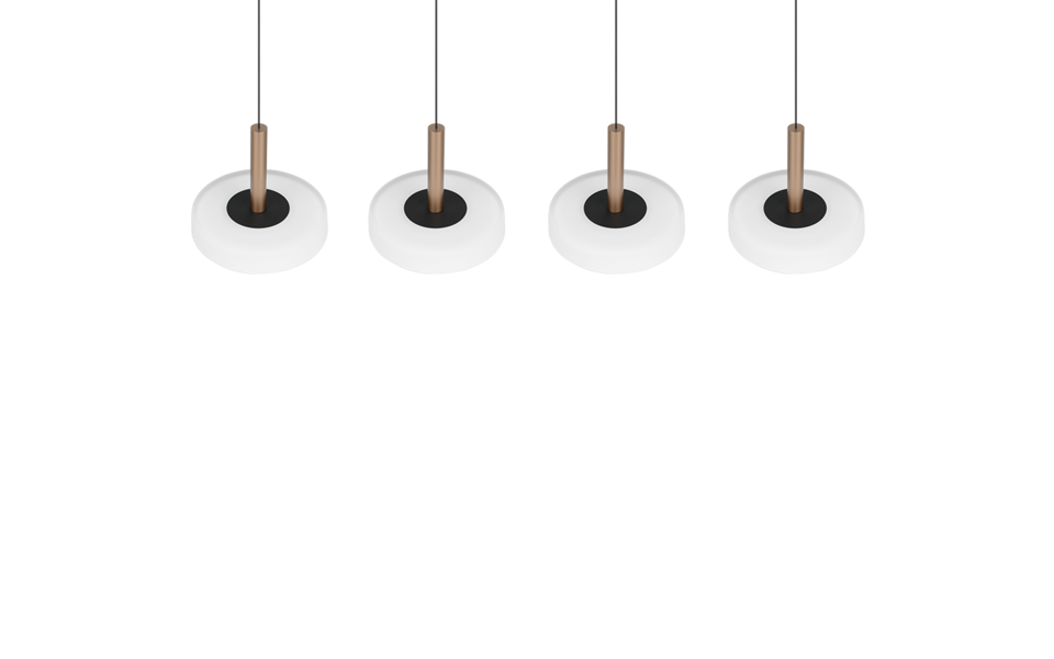 Trio Lighting Trio CELESTE LED pendant light | 1x 30W 3500 lm 3000K | mocha brown | IP20 | 200 cm