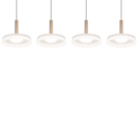 Trio Lighting Trio CELESTE LED pendant light | 1x 30W 3500 lm 3000K | mocha brown | IP20 | 200 cm