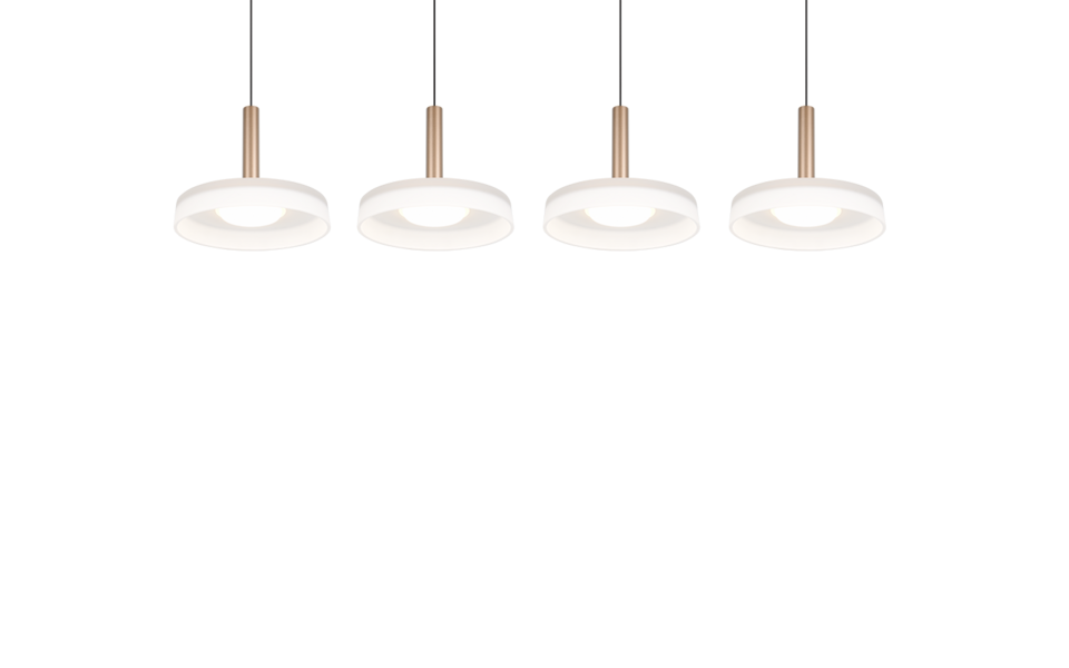 Trio Lighting Trio CELESTE LED pendant light | 1x 30W 3500 lm 3000K | mocha brown | IP20 | 200 cm