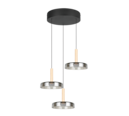Trio Lighting Trio CELESTE LED pendant light | 1x 23W 2600 lm 3000K | black | Ø 50 cm | IP20 | 150 cm