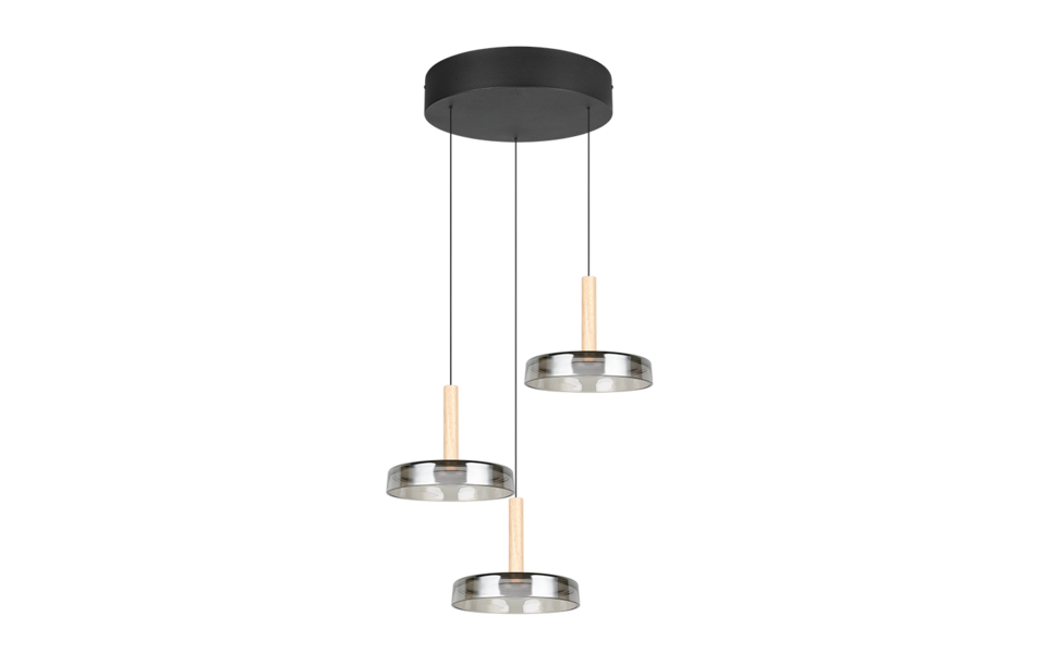 Trio Lighting Trio CELESTE LED pendant light | 1x 23W 2600 lm 3000K | black | Ø 50 cm | IP20 | 150 cm Trio Lighting Trio CELESTE LED pendant light | 1x 23W 2600 lm 3000K | black | Ø 50 cm | IP20 | 150 cm