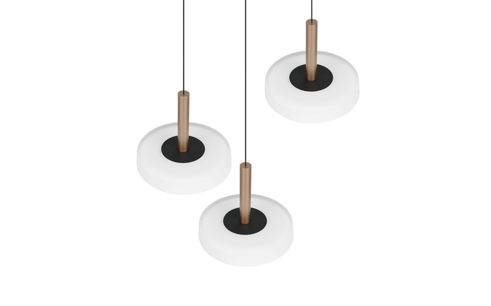 Trio Lighting Trio CELESTE hanglamp | LED | koffie met wit | Ø 35 cm | IP20 | 3x 7,5W | 750 lm | 3000K | dimbaar Trio Lighting Trio CELESTE hanglamp | LED | koffie met wit | Ø 35 cm | IP20 | 3x 7,5W | 750 lm | 3000K | dimbaar