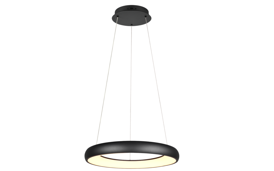 Trio Lighting Trio CARDONA LED pendant light | 1x 40W 4800 lm 4000K | black | Ø 60 cm | IP20 | 150 cm
