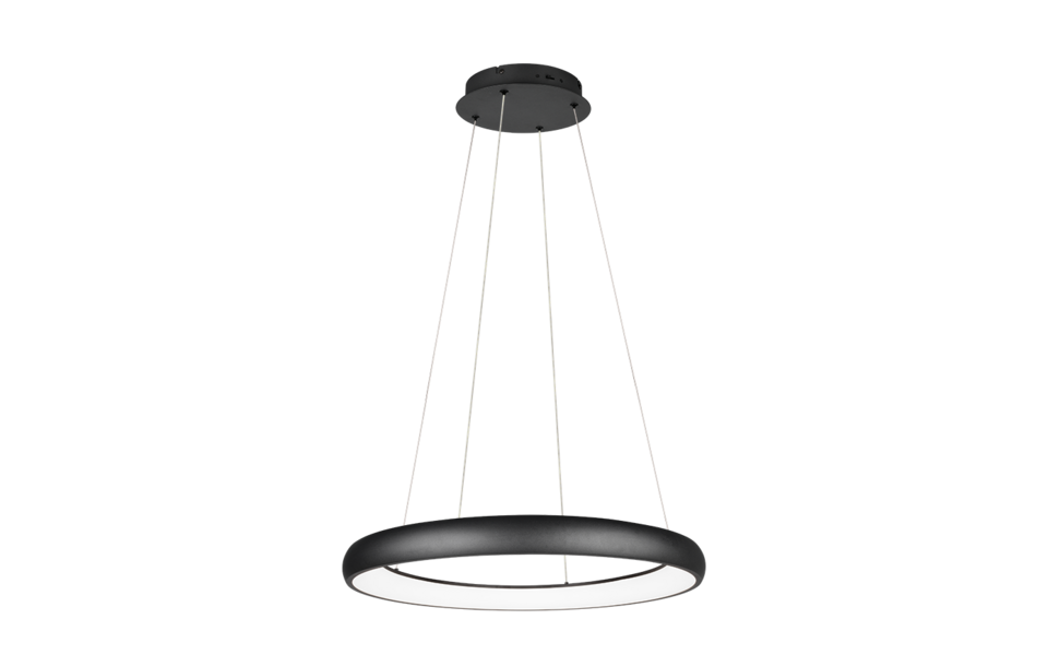 Trio Lighting Trio CARDONA LED pendant light | 1x 60W 7200 lm 4000K | black | Ø 75 cm | IP20 | 150 cm
