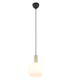 Trio Lighting Trio DIVA hanglamp | E27 Fitting | messing mat met wit | Ø 20 cm | IP20 | excl. 1x E27 | max. 10W