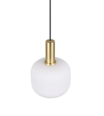 Trio Lighting Trio DIVA hanglamp | E27 Fitting | messing mat met wit | Ø 20 cm | IP20 | excl. 1x E27 | max. 10W