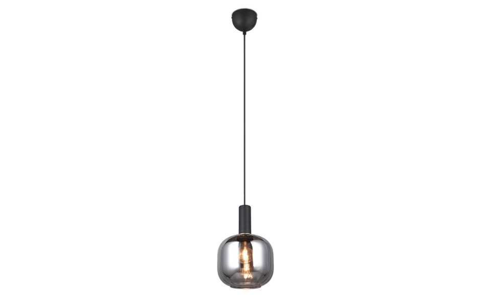 Trio Lighting Trio DIVA hanglamp | E27 Fitting | mat zwart met verchroomd | Ø 20 cm | IP20 | excl. 1x E27 | max. 10W Trio Lighting Trio DIVA hanglamp | E27 Fitting | mat zwart met verchroomd | Ø 20 cm | IP20 | excl. 1x E27 | max. 10W