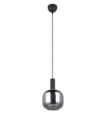 Trio Lighting Trio DIVA hanglamp | E27 Fitting | mat zwart met verchroomd | Ø 20 cm | IP20 | excl. 1x E27 | max. 10W