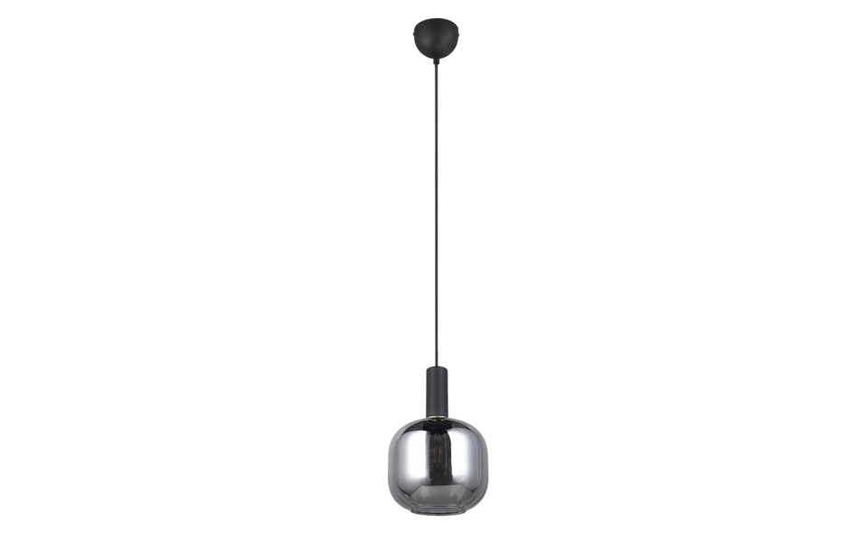 Trio Lighting Trio DIVA hanglamp | E27 Fitting | mat zwart met verchroomd | Ø 20 cm | IP20 | excl. 1x E27 | max. 10W Trio Lighting Trio DIVA hanglamp | E27 Fitting | mat zwart met verchroomd | Ø 20 cm | IP20 | excl. 1x E27 | max. 10W