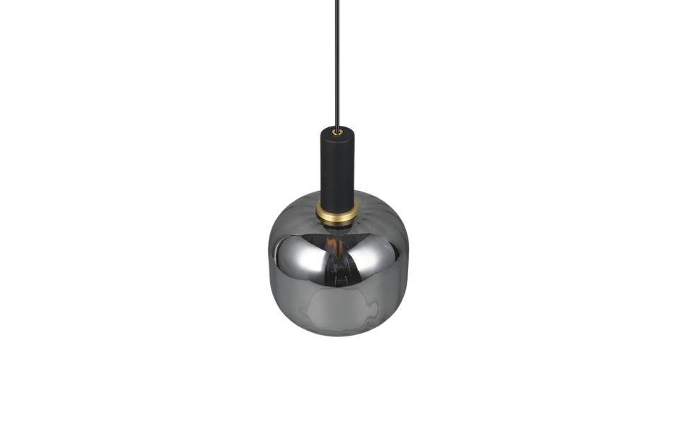 Trio Lighting Trio DIVA pendant light | 1x E27 max 40W | black | Ø 20 cm | IP20 | 150 cm Trio Lighting Trio DIVA pendant light | 1x E27 max 40W | black | Ø 20 cm | IP20 | 150 cm