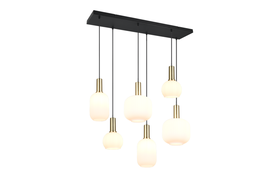 Trio Lighting Trio DIVA pendant light | 6x E27 max 40W | IP20 | 150 cm Trio Lighting Trio DIVA pendant light | 6x E27 max 40W | IP20 | 150 cm