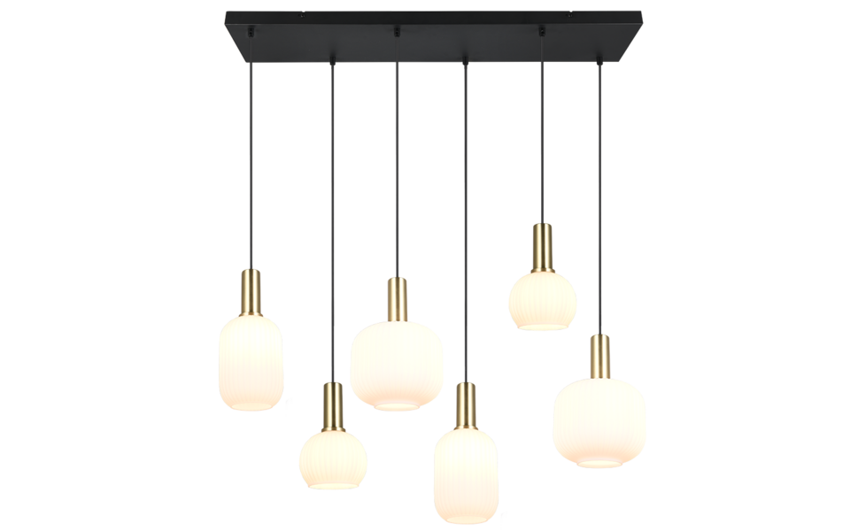 Trio Lighting Trio DIVA pendant light | 6x E27 max 40W | IP20 | 150 cm Trio Lighting Trio DIVA pendant light | 6x E27 max 40W | IP20 | 150 cm