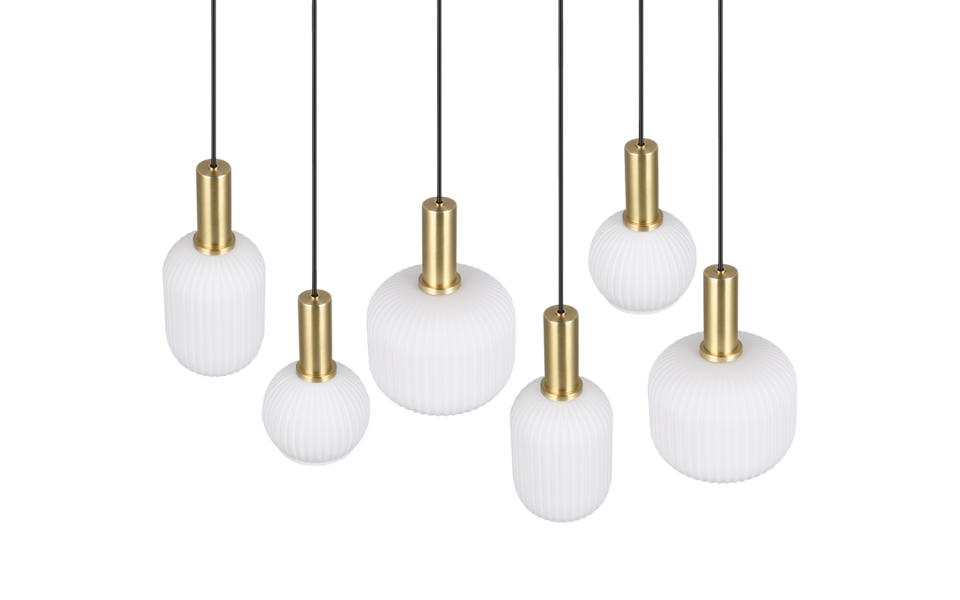 Trio Lighting Trio DIVA pendant light | 6x E27 max 40W | IP20 | 150 cm Trio Lighting Trio DIVA pendant light | 6x E27 max 40W | IP20 | 150 cm
