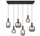 Trio Lighting Trio DIVA pendant light | 6x E27 max 40W | black | IP20 | 150 cm