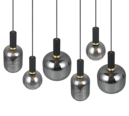 Trio Lighting Trio DIVA pendant light | 6x E27 max 40W | black | IP20 | 150 cm