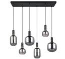 Trio Lighting Trio DIVA pendant light | 6x E27 max 40W | black | IP20 | 150 cm