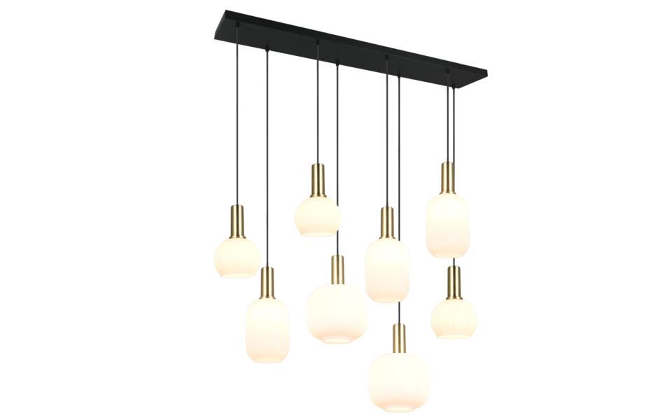 Trio Lighting Trio DIVA pendant light | 8x E27 max 40W | IP20 | 150 cm Trio Lighting Trio DIVA pendant light | 8x E27 max 40W | IP20 | 150 cm