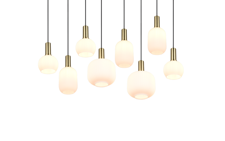Trio Lighting Trio DIVA pendant light | 8x E27 max 40W | IP20 | 150 cm Trio Lighting Trio DIVA pendant light | 8x E27 max 40W | IP20 | 150 cm