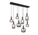 Trio Lighting Trio DIVA pendant light | 8x E27 max 40W | black | IP20 | 150 cm