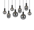 Trio Lighting Trio DIVA pendant light | 8x E27 max 40W | black | IP20 | 150 cm