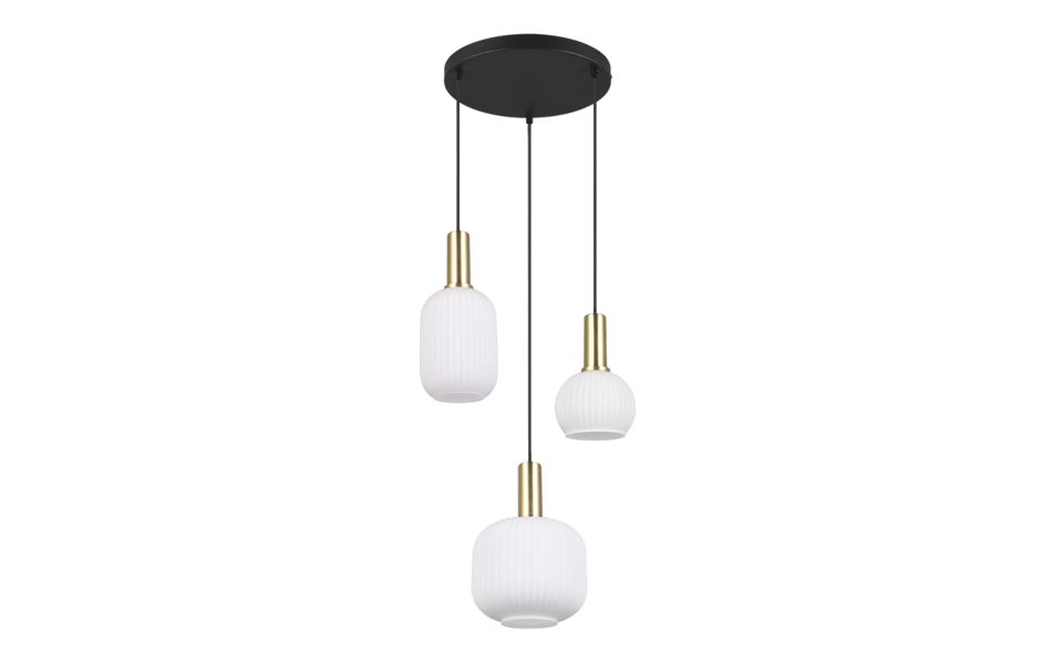 Trio Lighting Trio DIVA pendant light | 3x E27 max 40W | Ø 30 cm | IP20 | 150 cm Trio Lighting Trio DIVA pendant light | 3x E27 max 40W | Ø 30 cm | IP20 | 150 cm