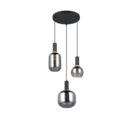 Trio Lighting Trio DIVA pendant light | 3x E27 max 40W | black | Ø 30 cm | IP20 | 150 cm