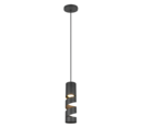 Trio Lighting Trio STREAM pendant light | 1x GU10 | black | Ø 8 cm | IP20 | 150 cm