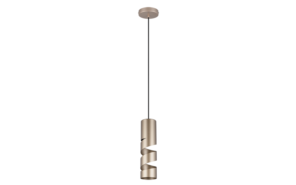 Trio Lighting Trio STREAM pendant light | 1x GU10 | mocha brown | Ø 8 cm | IP20 | 150 cm