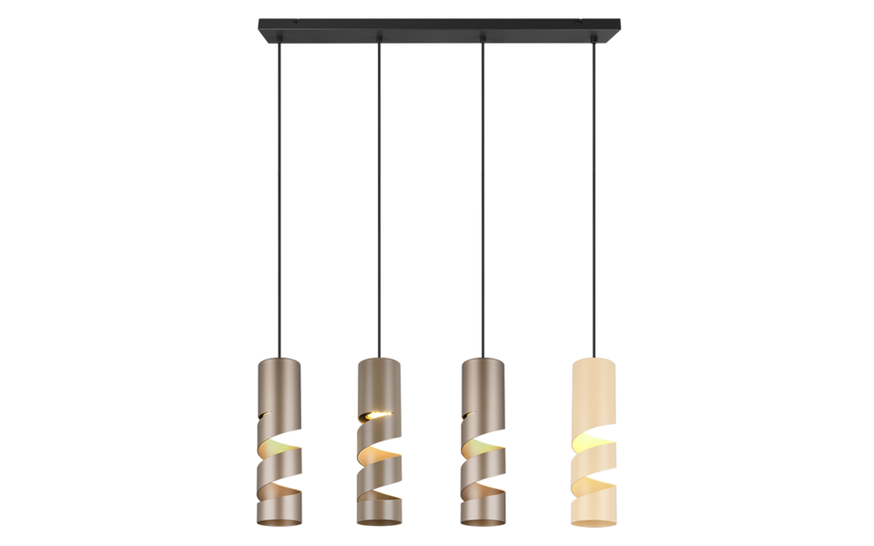 Trio Lighting Trio STREAM pendant light | 4x GU10 | Ø 80 cm | IP20 | 150 cm Trio Lighting Trio STREAM pendant light | 4x GU10 | Ø 80 cm | IP20 | 150 cm