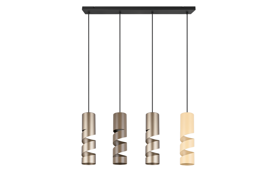 Trio Lighting Trio STREAM hanglamp | GU10 Fitting | multicolor | Ø 7,5 cm | IP20 | excl. 4x GU10 | max. 10W
