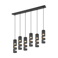 Trio STREAM pendant light | GU10 | black | Ø 100 cm | IP20 Trio STREAM pendant light | GU10 | black | Ø 100 cm | IP20