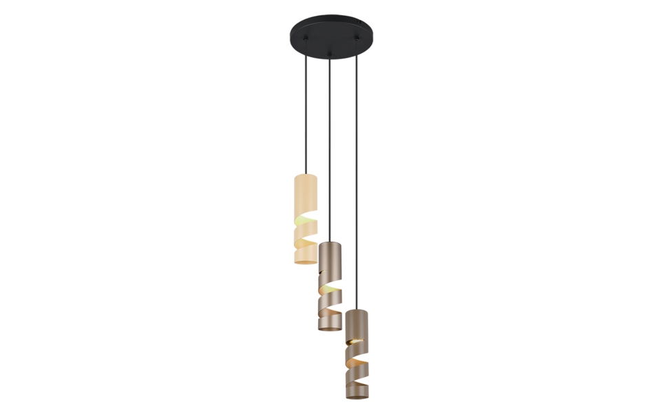 Trio Lighting Trio STREAM pendant light | 3x GU10 | Ø 30 cm | IP20 | 150 cm