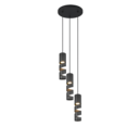 Trio Lighting Trio STREAM hanglamp | GU10 Fitting | mat zwart | Ø 28 cm | IP20 | excl. 3x GU10 | max. 10W