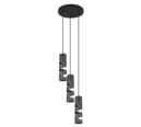 Trio Lighting Trio STREAM pendant light | 3x GU10 | black | Ø 30 cm | IP20 | 150 cm