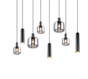 Trio Lighting Trio MATARO pendant light | 2x E27 max 40W | black | IP20 | 150 cm