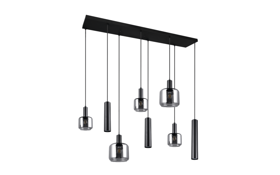 Trio Lighting Trio MATARO pendant light | 2x E27 max 40W | black | IP20 | 150 cm