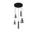 Trio Lighting Trio MATARO hanglamp | E27 Fitting | mat zwart met verchroomd | Ø 40 cm | IP20 | excl. 1x E27 | max. 10W