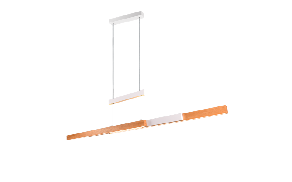 Trio Lighting Trio TRAJAN LED pendant light | 1x 45W 5300 lm 2700K | chrome | IP20 | 95 cm Trio Lighting Trio TRAJAN LED pendant light | 1x 45W 5300 lm 2700K | chrome | IP20 | 95 cm