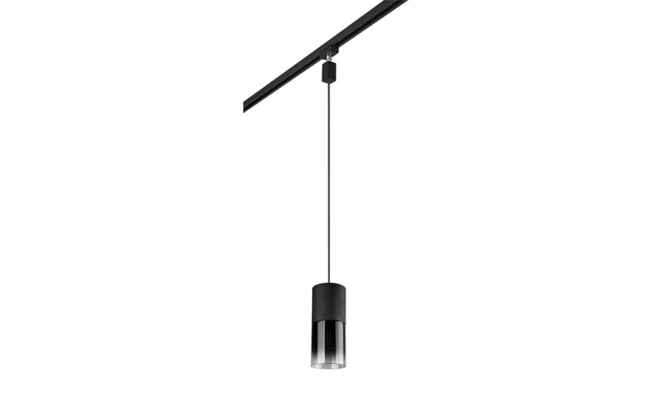 Trio Lighting Trio DUOLINE pendant light | 1x E27 max 40W | black | IP20 | 23 cm