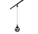 Trio Lighting Trio DUOLINE hanglamp | E14 Fitting | mat zwart met verchroomd | Ø 18 cm | IP20 | excl. 1x E14 | max. 40W