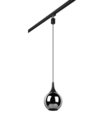 Trio Lighting Trio DUOLINE hanglamp | E14 Fitting | mat zwart met verchroomd | Ø 18 cm | IP20 | excl. 1x E14 | max. 40W