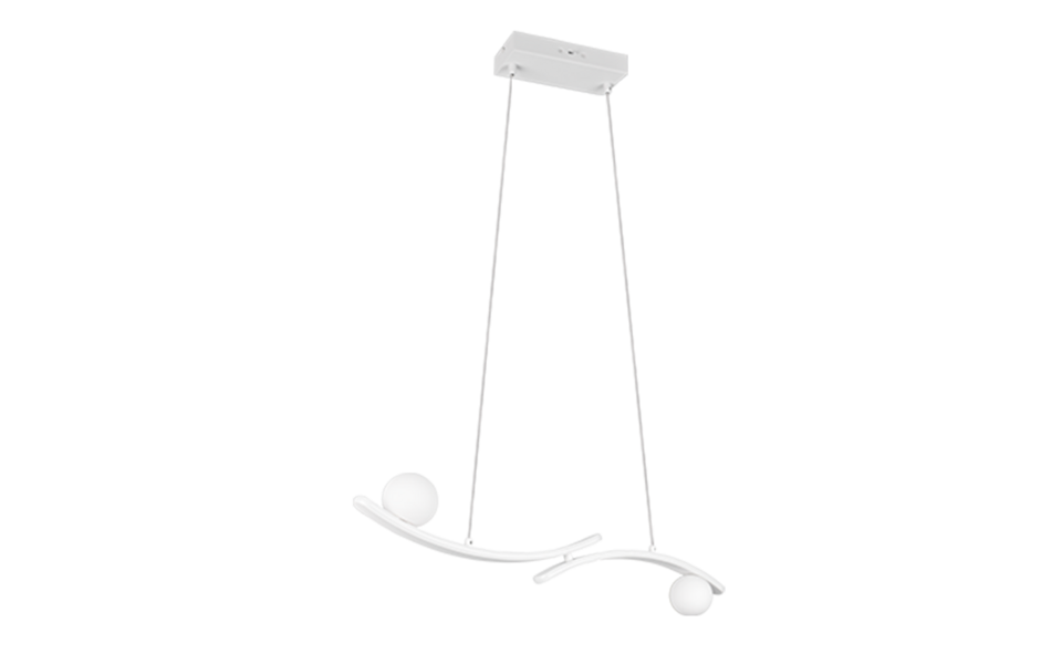 Trio Lighting Trio NAPOLI hanglamp | LED | wit mat | 82 x 9 cm | IP20 | 1x 27W | 3200 lm | 2300+3000+4000K | dimbaar Trio Lighting Trio NAPOLI hanglamp | LED | wit mat | 82 x 9 cm | IP20 | 1x 27W | 3200 lm | 2300+3000+4000K | dimbaar
