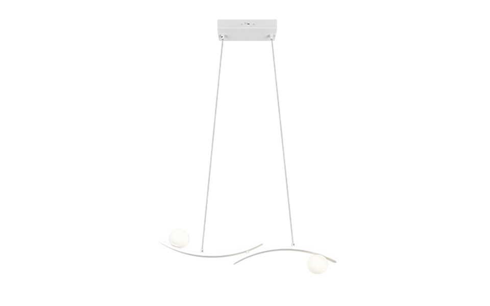 Trio Lighting Trio NAPOLI hanglamp | LED | wit mat | 82 x 9 cm | IP20 | 1x 27W | 3200 lm | 2300+3000+4000K | dimbaar Trio Lighting Trio NAPOLI hanglamp | LED | wit mat | 82 x 9 cm | IP20 | 1x 27W | 3200 lm | 2300+3000+4000K | dimbaar